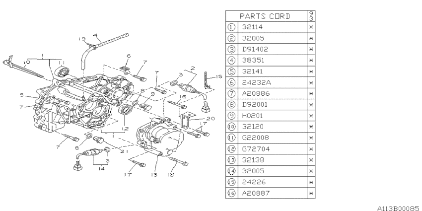 Mt, transmission case