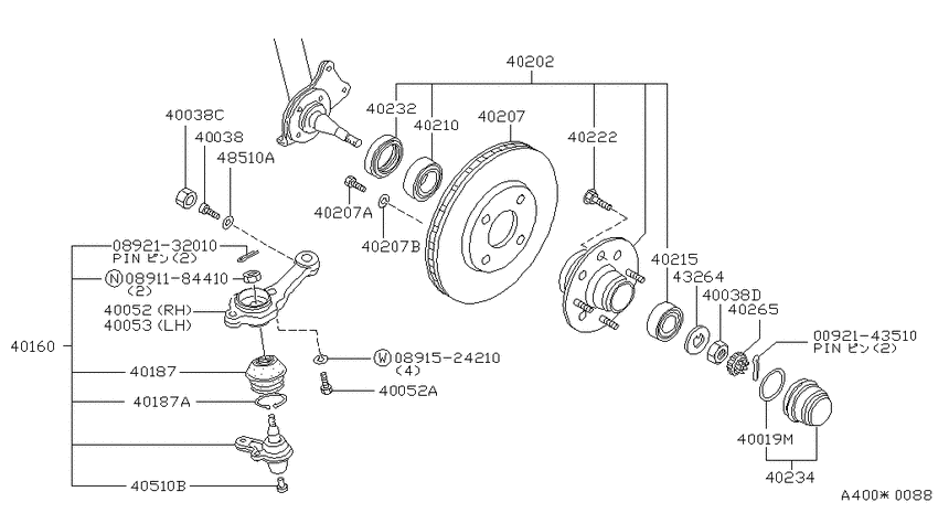 Front axle