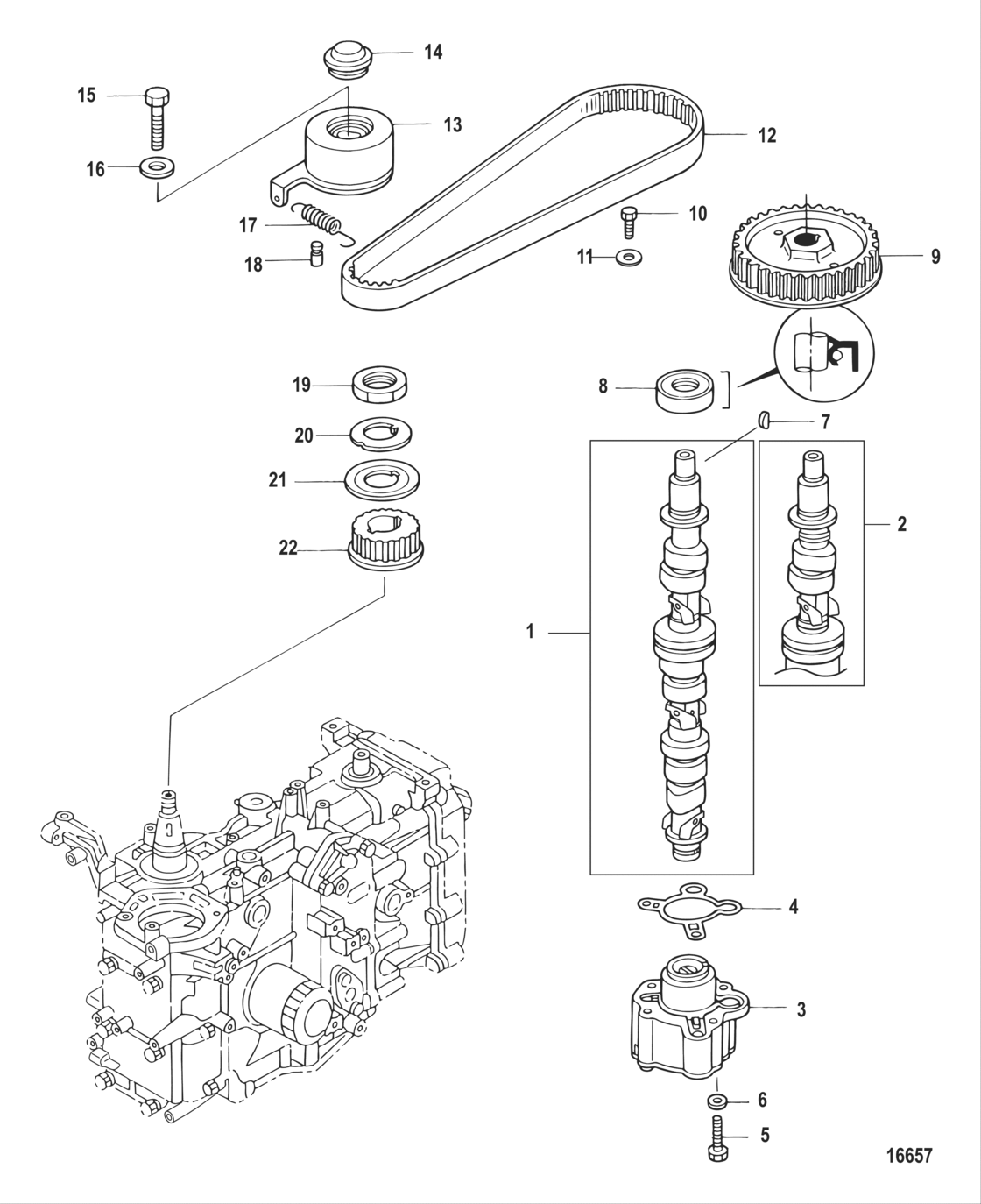 Camshaft/oil Pump