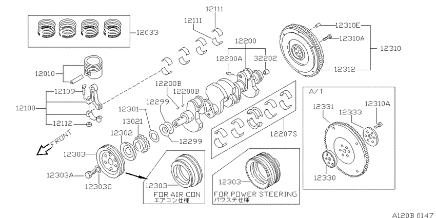 Piston,crankshaft & flywheel