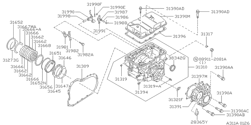 Torque converter,housing & case