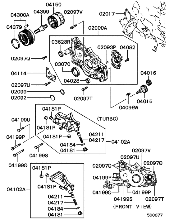 Oil pump & oil filter