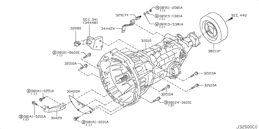 Manual transmission, transaxle & fitting