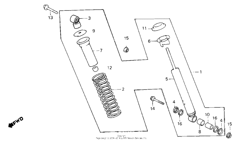 Rear shock absorber