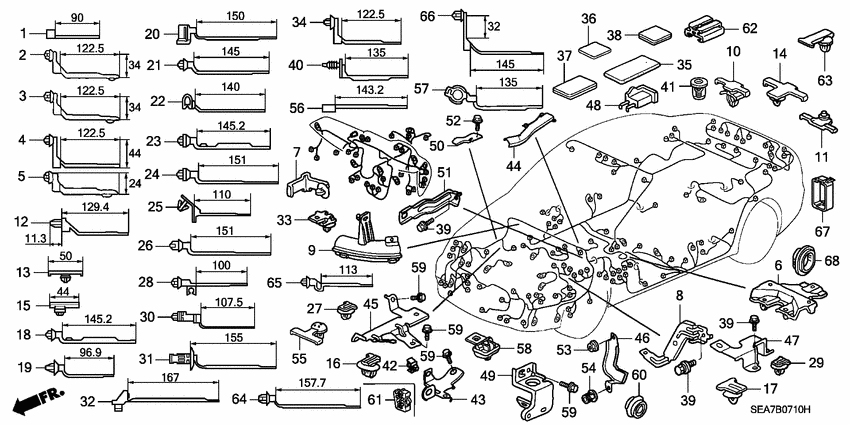 Harness band/bracket