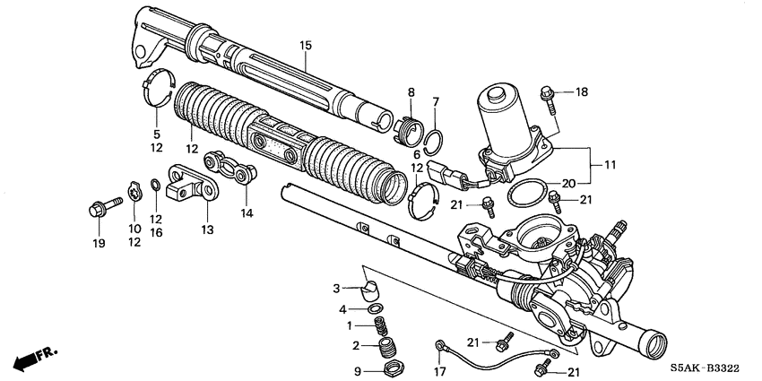 P.s. gear box components
