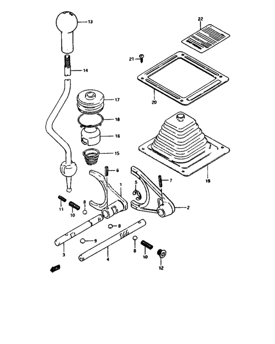 Transfer gear shifting