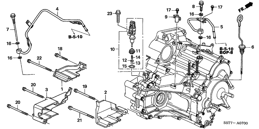 Atf pipe/speed sensor