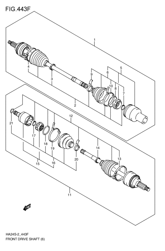 front-drive shaft