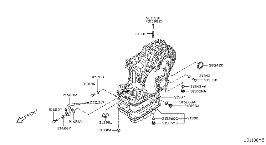 Torque converter,housing & case
