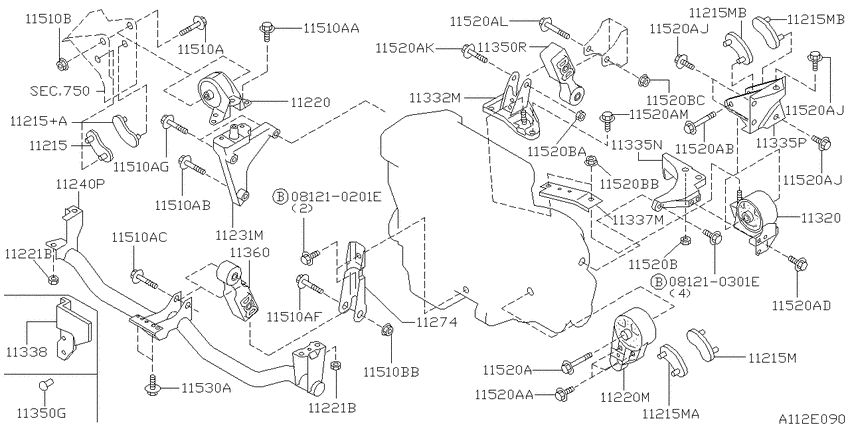 Engine & transmission   mounting