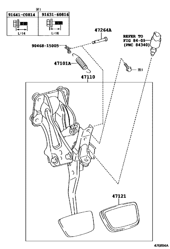 Brake Pedal & Bracket