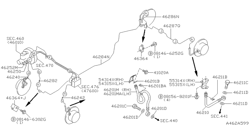 Brake piping & control