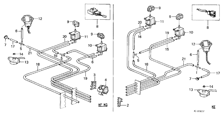 Control box tubing