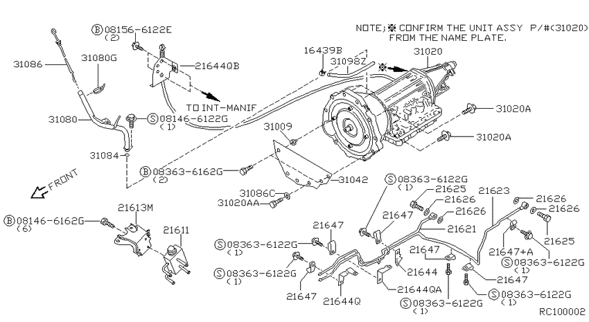 Auto transmission,transaxle & fitting