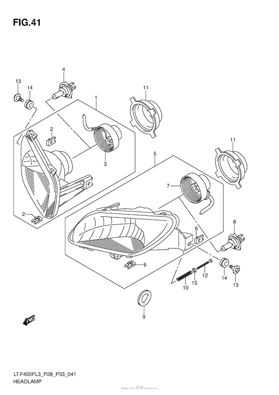 Headlamp (Lt-F400Fzl3 P33)