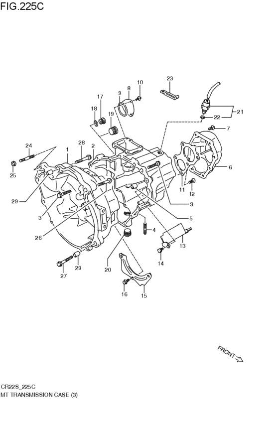 mt - transmission case