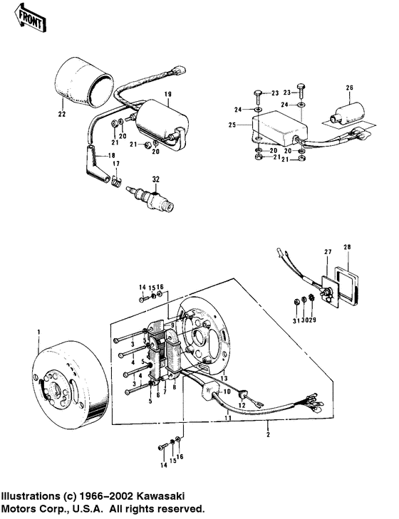 Ignition/generator/rectifier