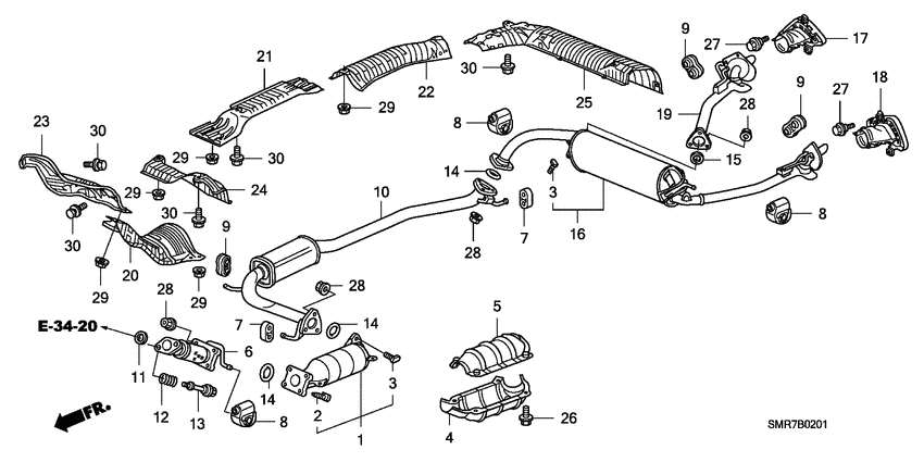 Exhaust pipe/silencer
