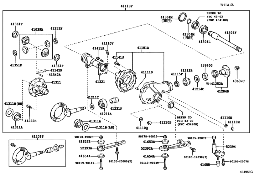 Front Axle Housing & Differential
