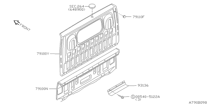 Rear panel & fitting