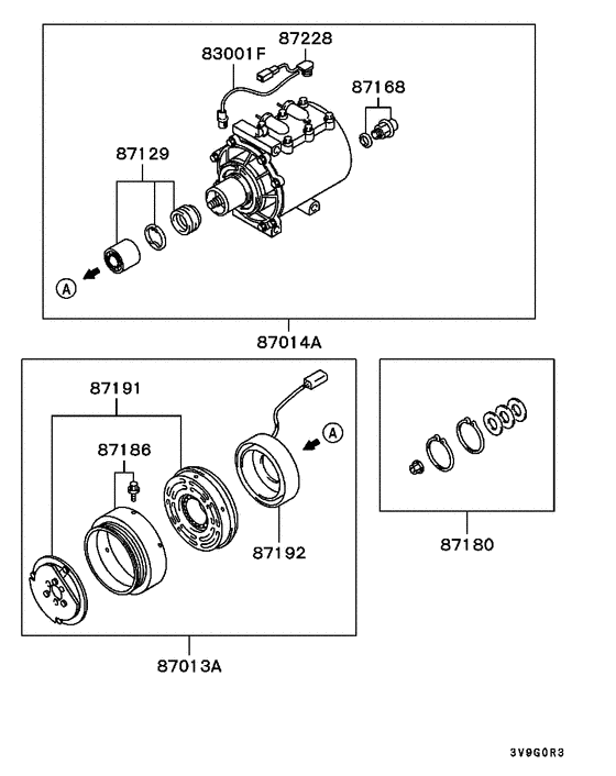 A/c condenser, piping