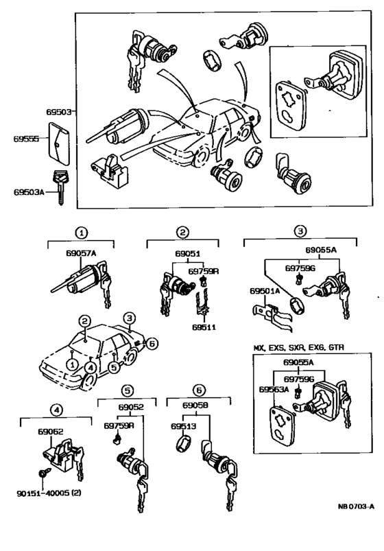Lock Cylinder Set