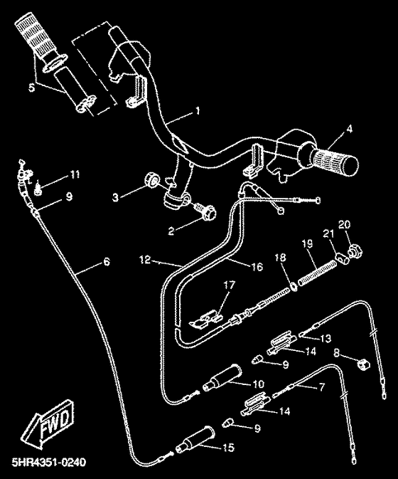 Steering handle & cable