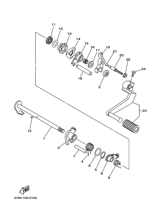 Shift shaft