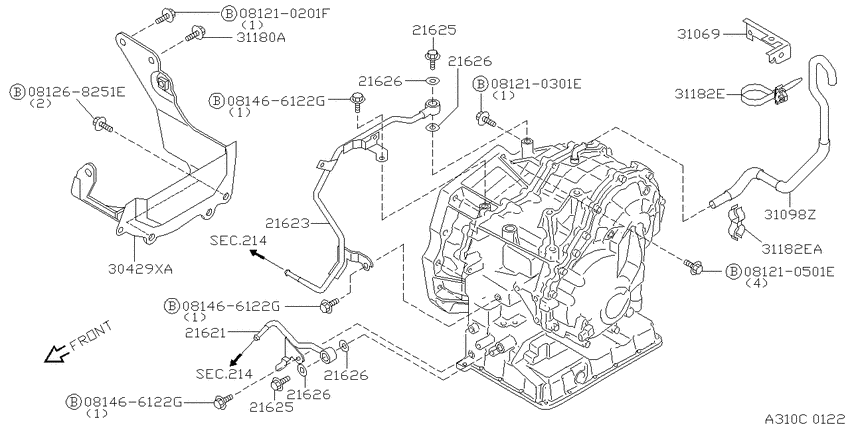 Auto transmission,transaxle & fitting
