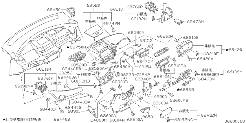 Instrument panel, pad & cluster lid