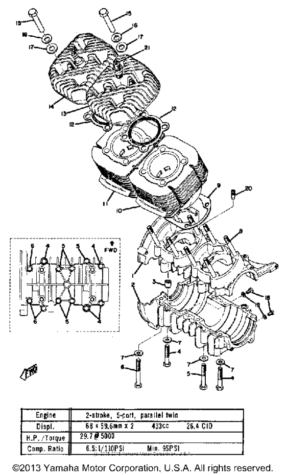 Crankcase & cylinder