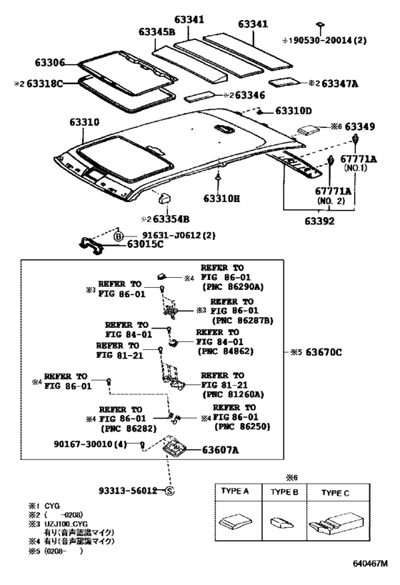 Roof Headlining & Silencer Pad