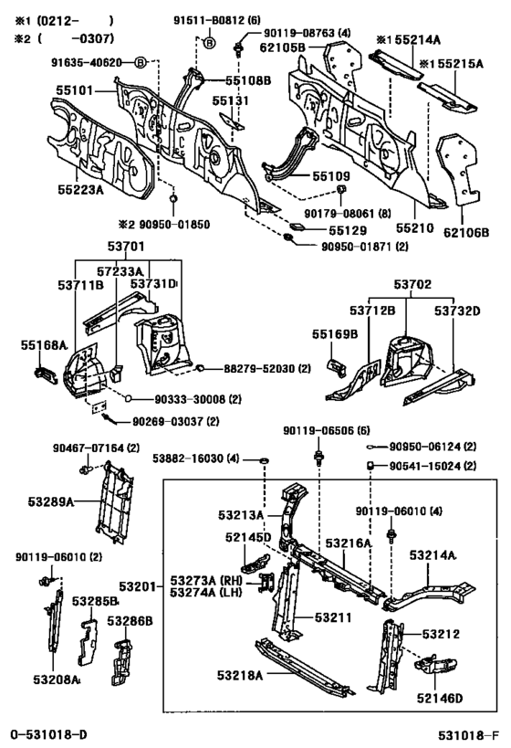 Front Fender Apron & Dash Panel
