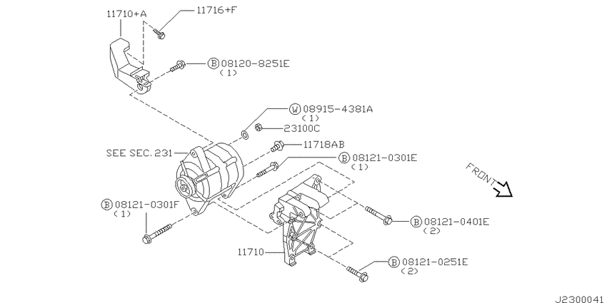 Alternator fitting