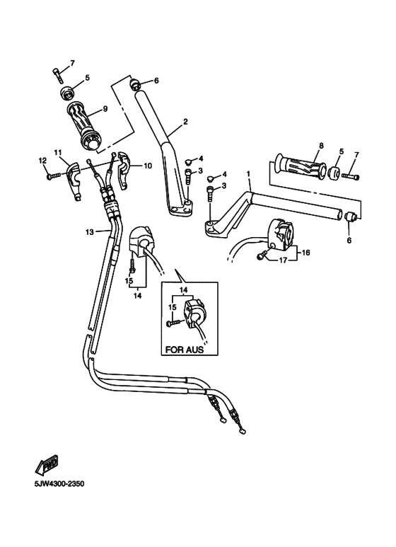 Steering handle & cable