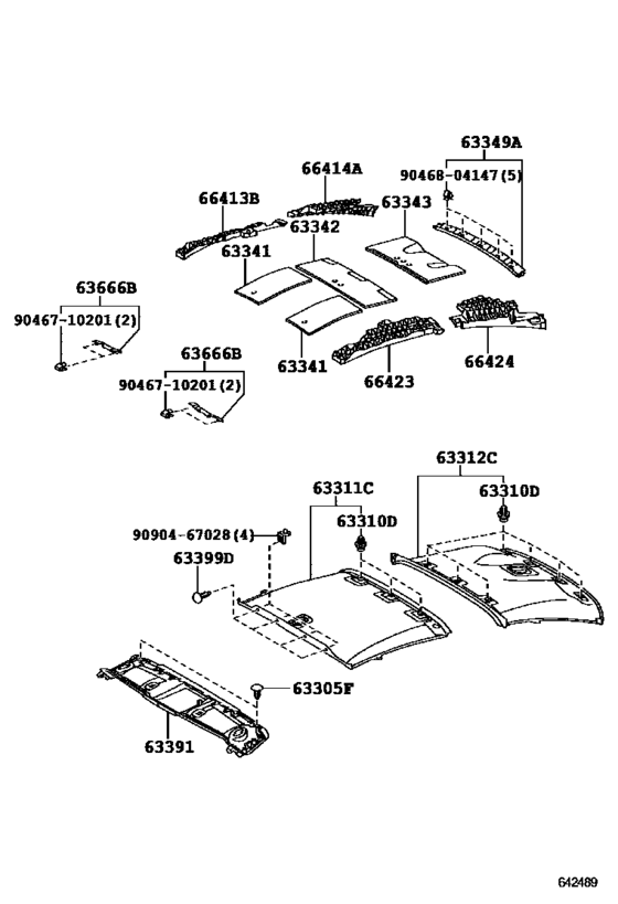 Roof Headlining & Silencer Pad