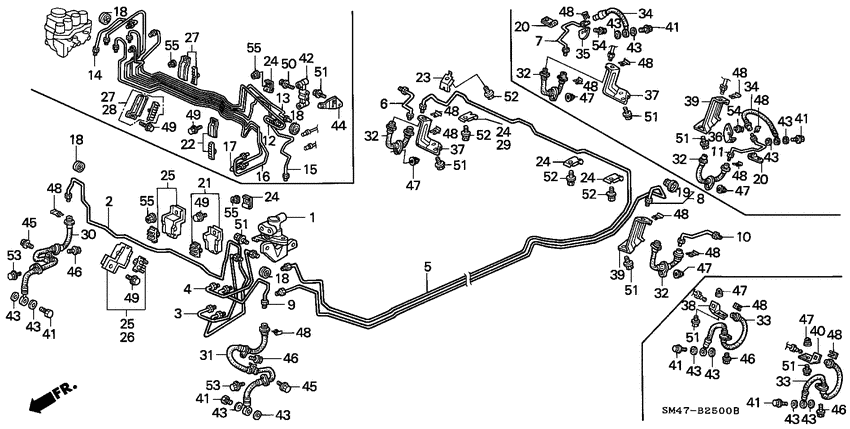 Brake hose/brake pipe