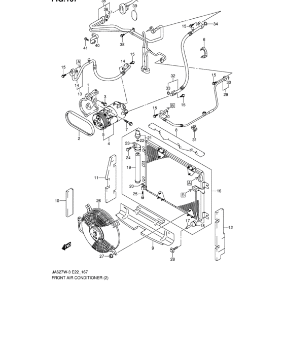Front air conditioner