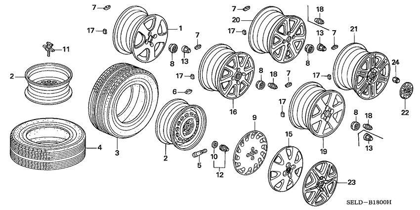 Tire/wheel disks