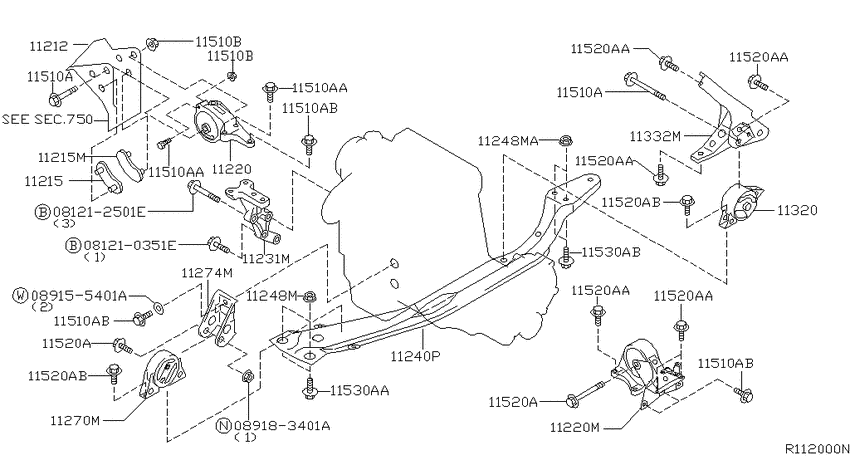Engine & transmission   mounting
