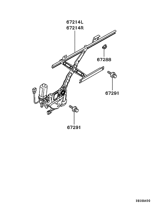 Front door window regulator