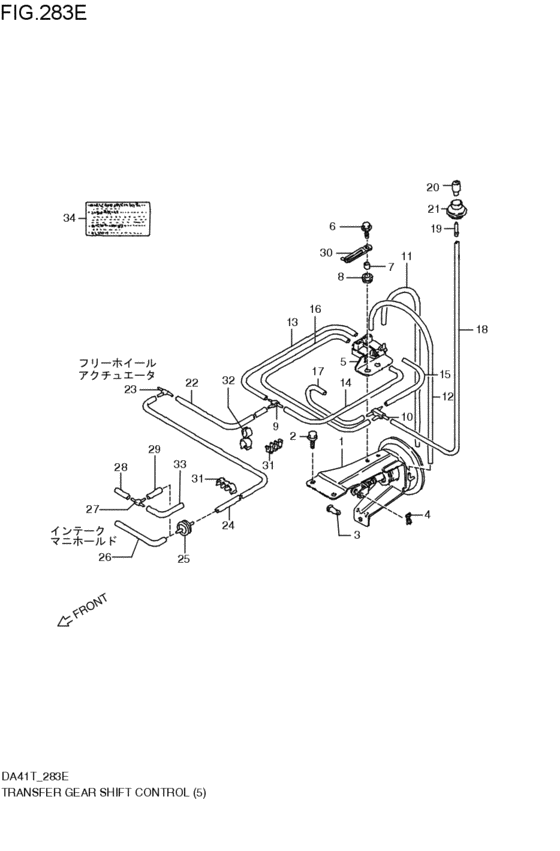 transfer gearlever control
