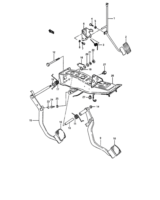 Pedal and pedal bracket