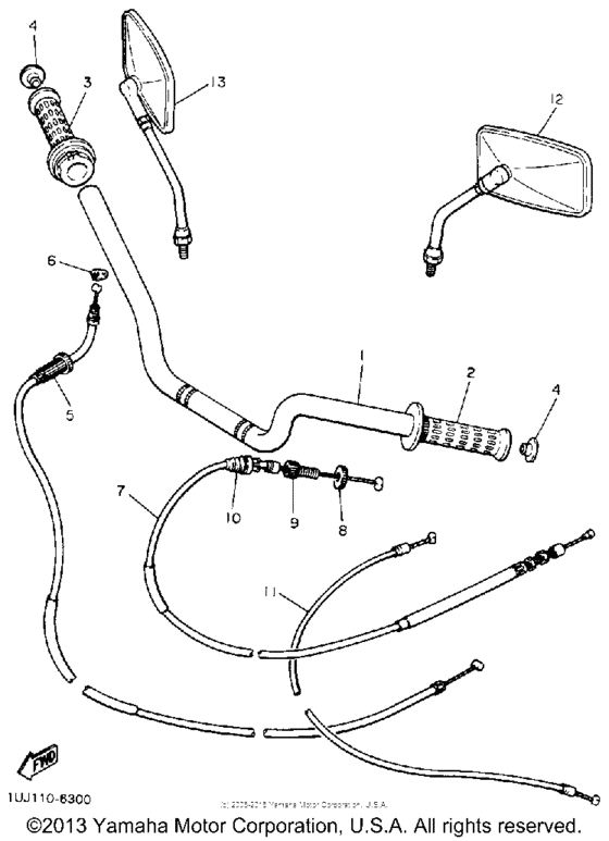 Handlebar cable