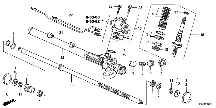 P.s. gear box components