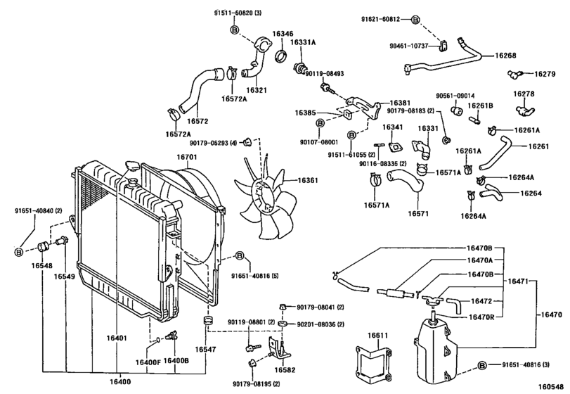 Radiator & Water Outlet