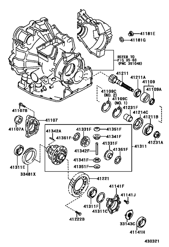 Front Axle Housing & Differential