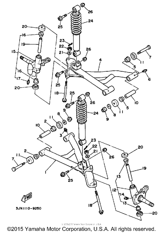 Front suspension - wheel