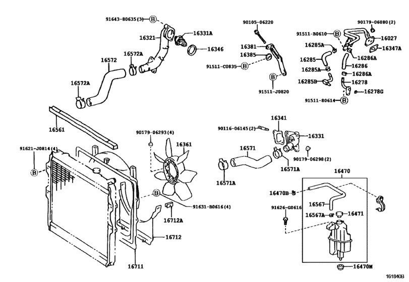 Radiator & Water Outlet